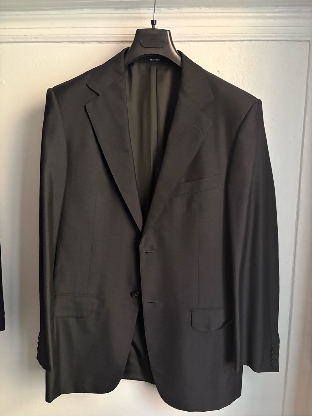 Ermenegildo Zegna Charcoal Two-Button Notch Lapel Sport Coat